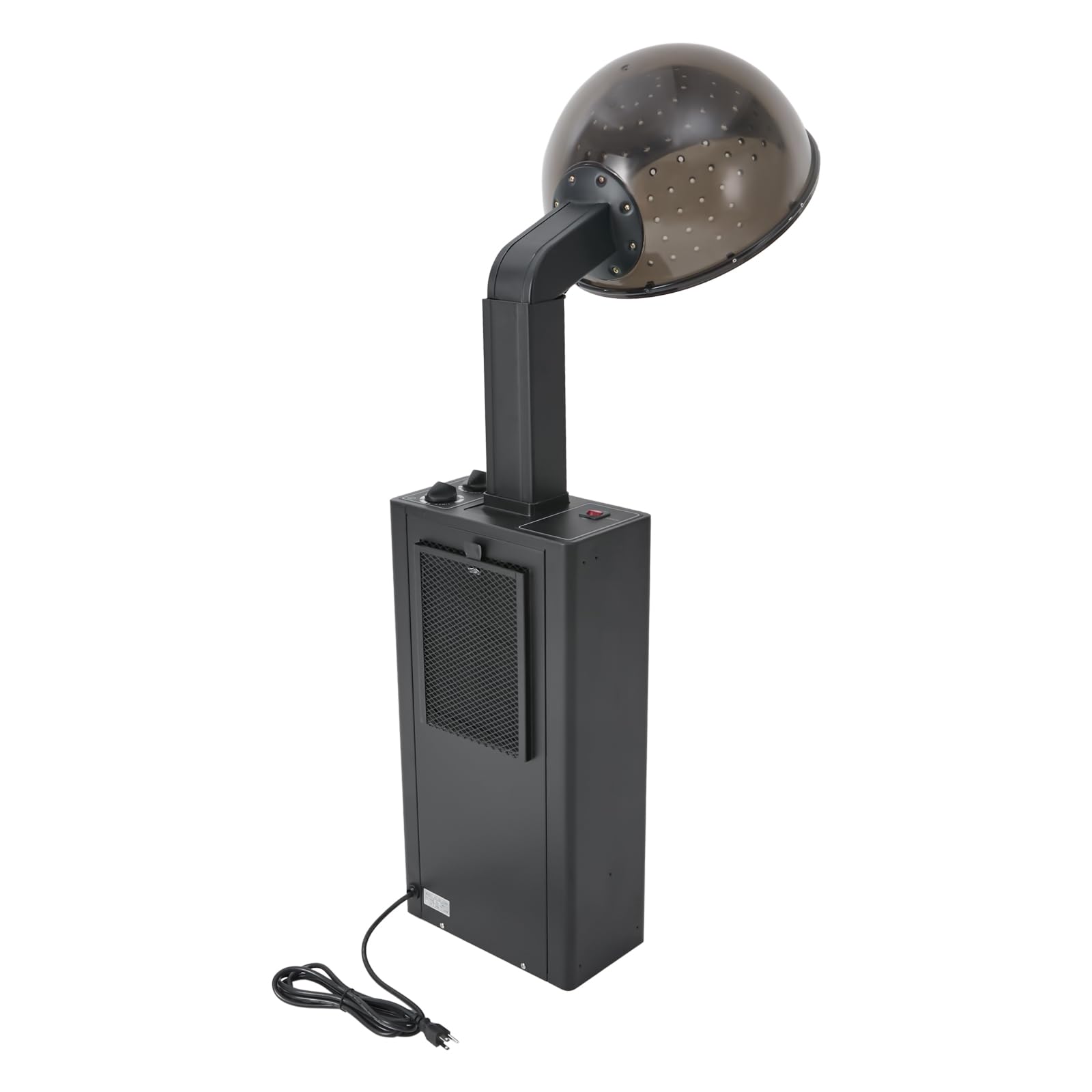 Hooded Standing Salon Dryer,1200W Hooded Conditioning Hair Dryer w/Timer & 3-Setting Temperature Control, Adjustable Extra Large Hood