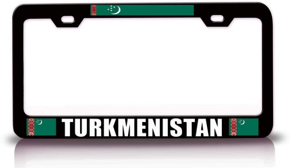 Turkmenistan Flag Metal Car SUV Truck License Plate Frame Bl x77
