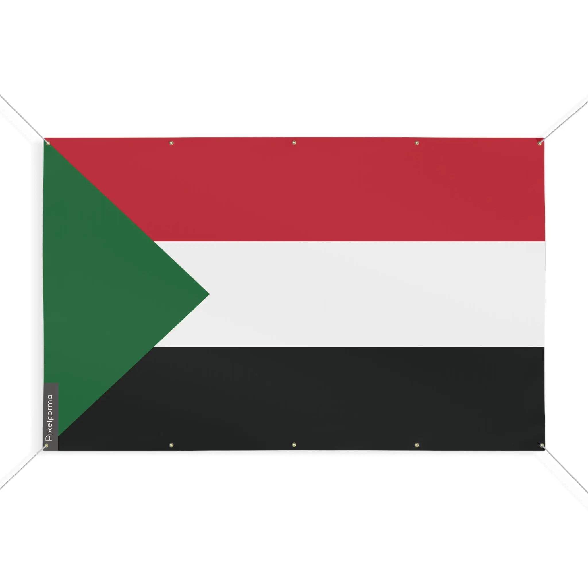Drapeau Soudan grand format 190x285 cm pavillon 10 oeillets - 3