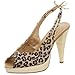 Naughty Monkey Damen Slingback, Leopard, 36.5 EU