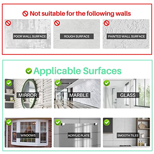 Antimbee 3A 3 Pack Suction Cup Hooks, Clear Suction Cup Hanger, Removable Small Suction Cups For Shower thumb #5