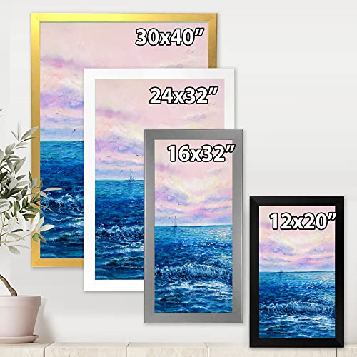 Tableau ocean waves II décoration murale marine encadrée