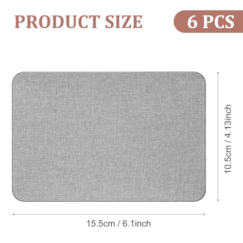 image for Ptwola 6 Pcs Fabric Couch Repair Patch 4 x 6 Inch Self-Adhesive Linen 