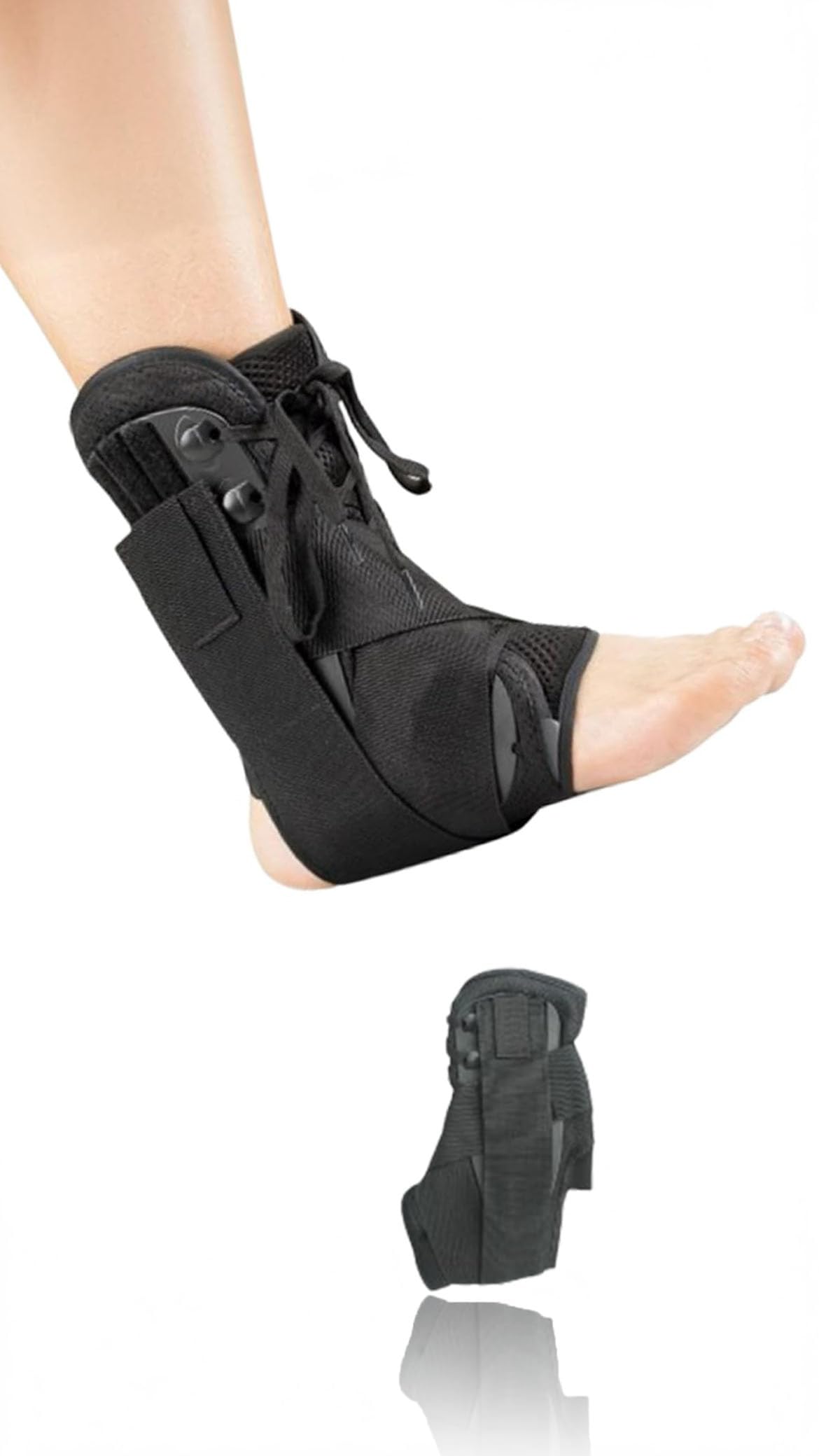 Sweet seven 1 Pcs New Upgraded Lace Up Ankle Brace - Adjustable Support for Women & Men, Sprained Ankle Recovery, Achilles Tendonitis - Medium