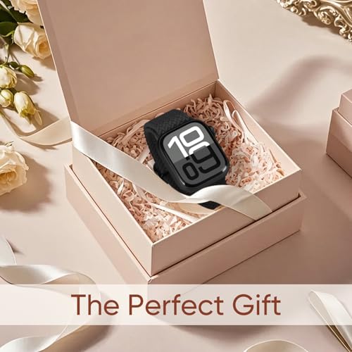 Image of Braided Stretchy Band Compatible with Apple Watch 40mm 41mm 42mm 38mm 44mm 45mm 46mm 49mm Women Men, Breathable Adjustable Nylon Sport Solo Loop Strap for iWatch Series 11 10 9 8 7 6 5 4 3 SE /Ultra 2