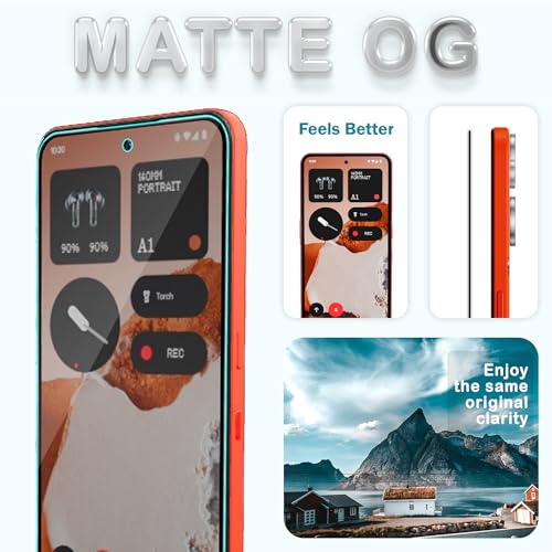 Image of ArmourPro Anti Glare Matte Tempered Glass for CMF Phone (2) Pro, Anti Fingerprint Screen Protector, 9H Scratch Resistant, Smooth Touch, Easy Installation Kit with Cable Protector