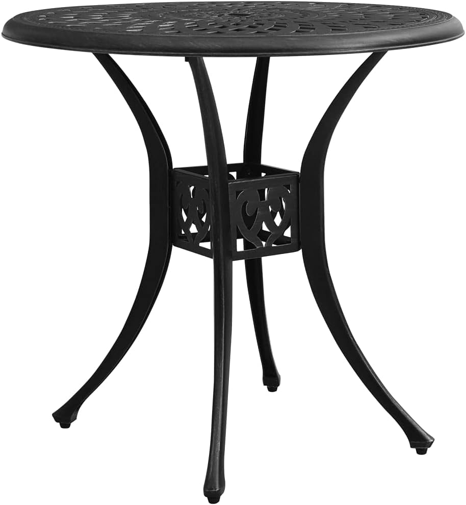 [We Ship ​Quickly] Cast Aluminum Patio Bar Table, Outdoor Table, Garden Table, Bistro Round Table, for Patio Backyard Garden Balcony, Bronze 30.7"x30.7"x28.3" Cast Aluminum