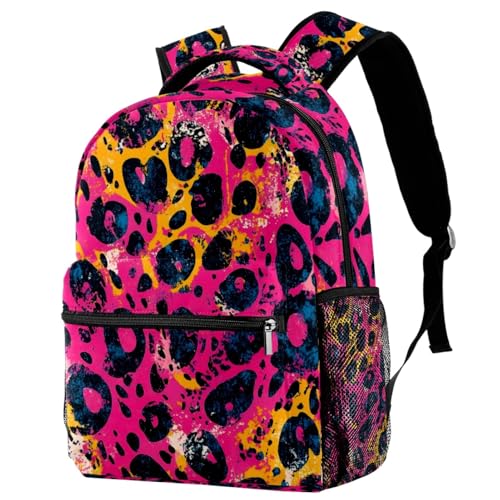 Sac à dos de voyage multicolore avec porte-bouteille pour enfants