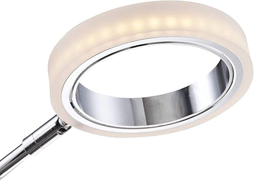 Miniatura 3 de Possini Euro Design Aldo - Lámpara de pie moderna de arco de mediados de siglo con 5 luces LED de 88 pulgadas de alto, pantalla redonda cromada y