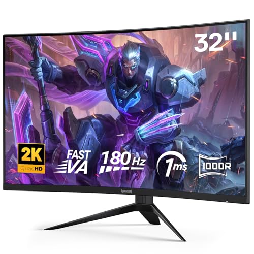 Monitor Gamer Redragon Hrothgar 31.5” 2560x1440p 180Hz Curvo 100R...