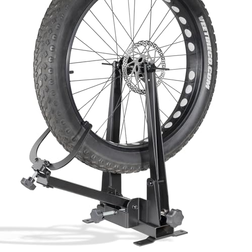 CyclingDeal Bicycle Wheel Truing Stand | Tire Width Up to 5 | Heavy-Duty Bike Wheel Repair Stand & Maintenance Tool for Rim Truing | Fits Wheels up to 29 & 250mm Hub Width
