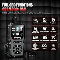 OBD2 Diagnosegerät OBD Auto Diagnose,OBD EOBD+CAN Scanner Auslesegerät mit OBDII Funktionen,OBD-II Diagnosewerkzeuge für alle Fahrzeuge,KFZ Auslesegerät Deutsch für BMW VW Mercedes Audi (Schwarz) – Ansicht 2