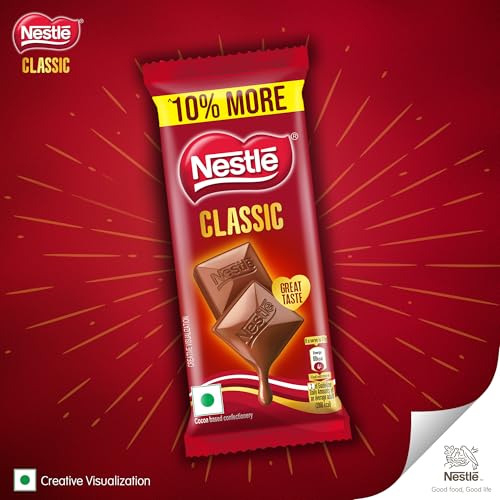 Image of Nestle Classic Choco Bar, Rich & Creamy Milk Treat, 17g