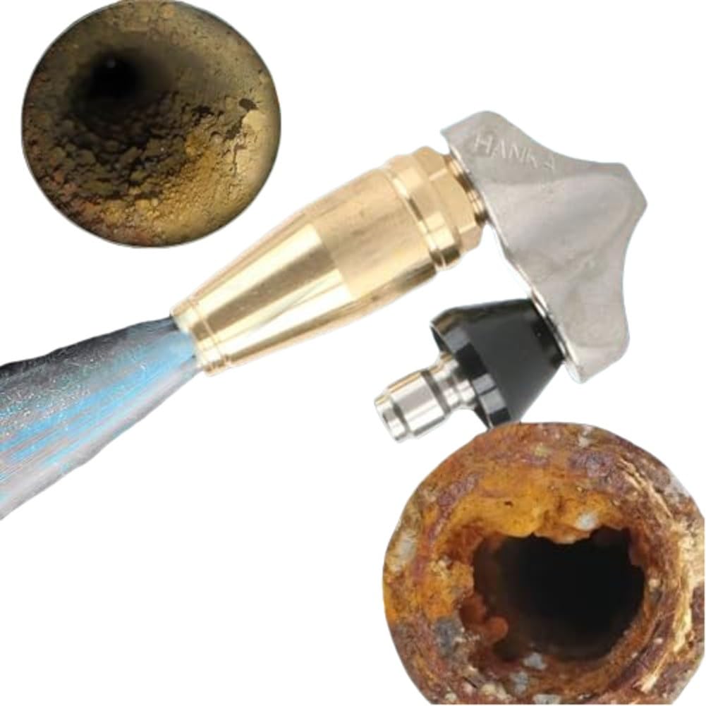 Ugello di pulizia per idropulitrici turbo inverter (3600 PSI) per idropulitrici, impianti di irrigazione delle piante e impianti di irrigazione da giardino (connettore da 3/8" + custodia