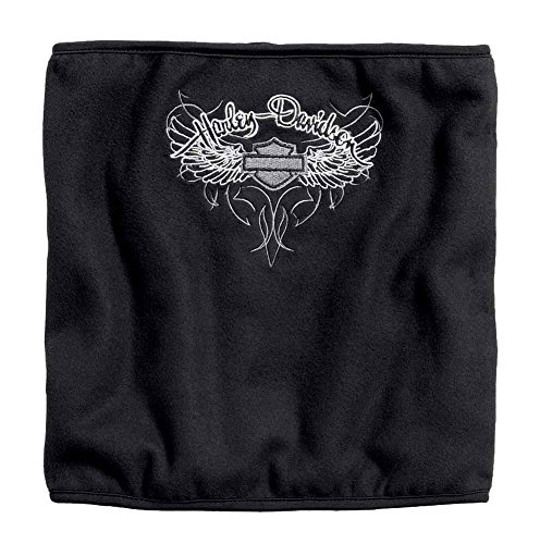 Harley-Davidson Women's Wing Wind-Resistant Fleece Neck Tube, Black 99554-16VW