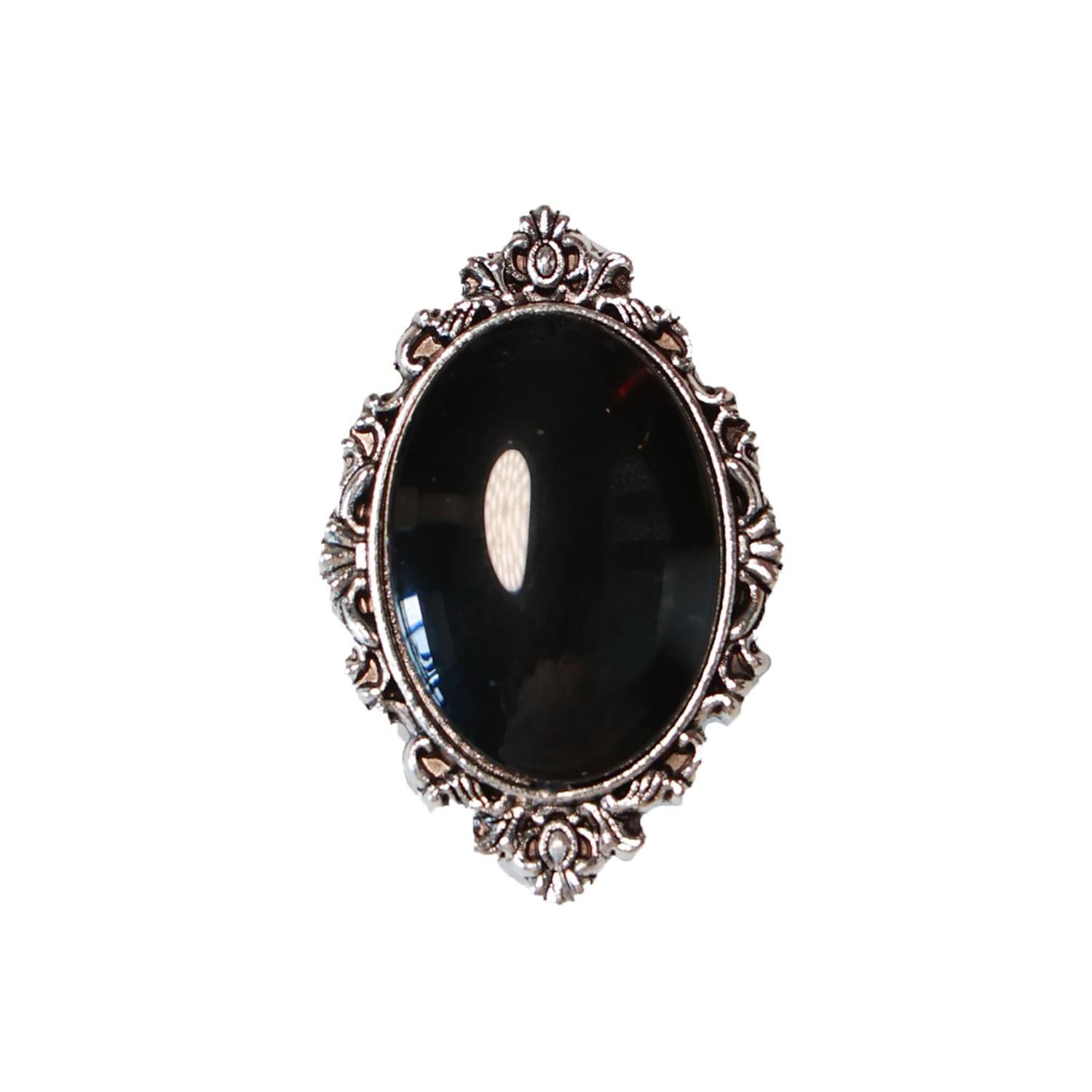 Nosadi Antique Vintage Scrying Obsidian Rings Witchcraft Scrying Tools Fortune Telling Feng Shui Psychic Altar Kit Wiccan Supplies For Divination