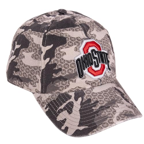 Gorra bordada ajustable OSU Buckeyes gris miniatura 1