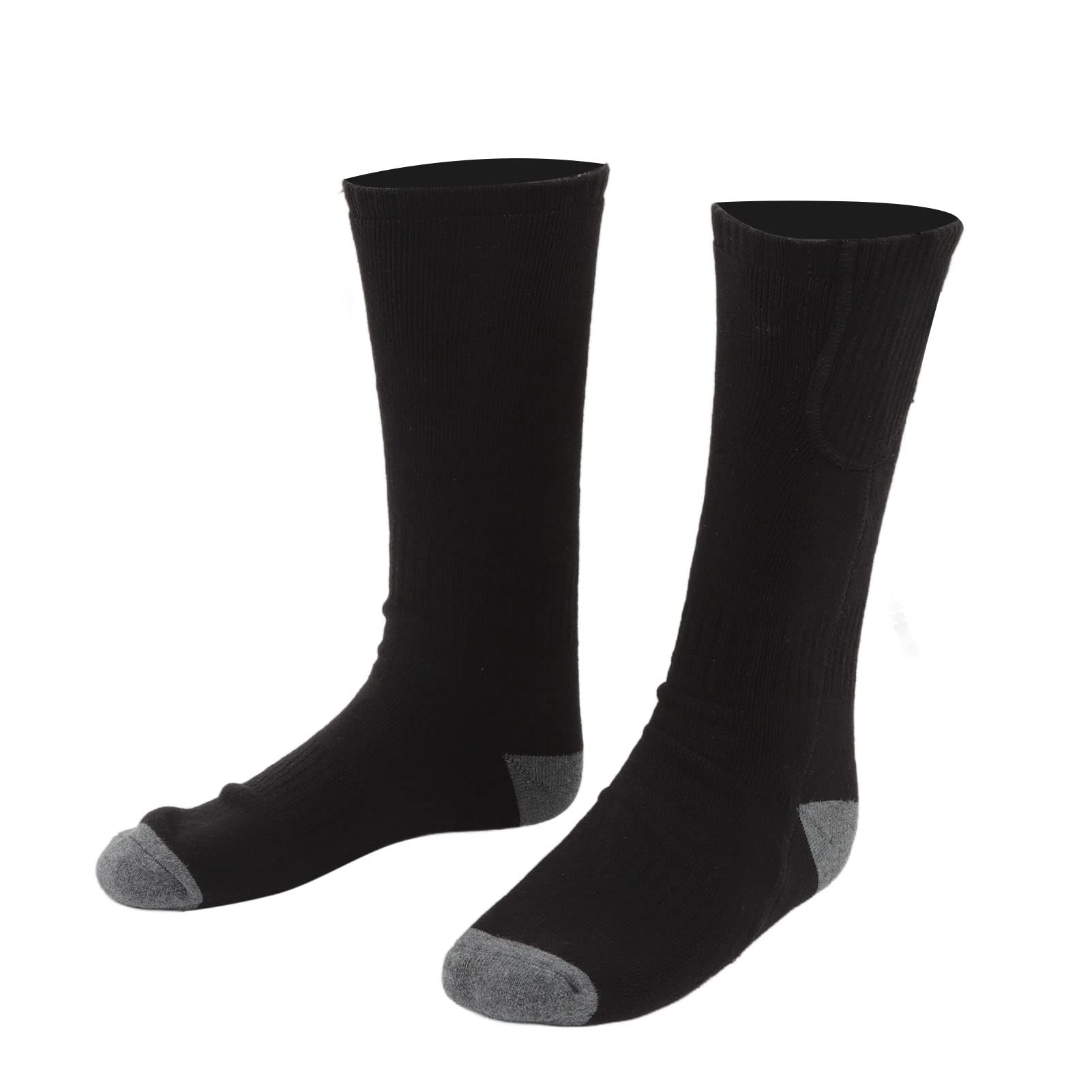 Chaussettes Chauffantes Intelligentes, Bas Chauffants Confortables pour Les Activités Hivernales, Noir, Paquet de 2