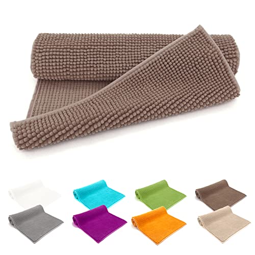 heimtexland ® Badvorleger Chenille Super Flauschig Saugstark Badteppich...