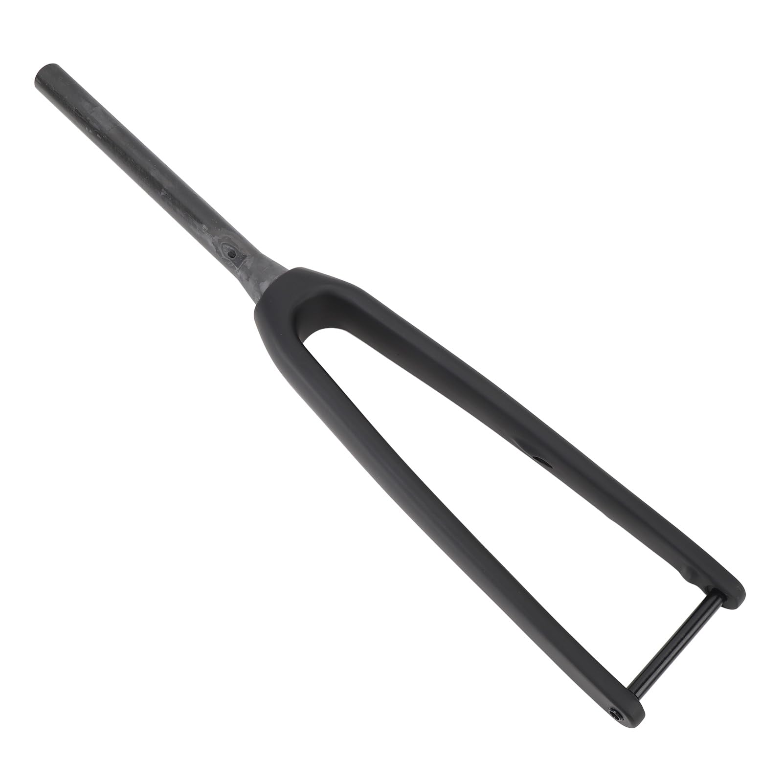Fahrrad-Vorderradgabel aus 3K-T800-Kohlefaser, 100 x 12 mm Steckachse, 1-1/8 Zoll Durchmesser, 45 mm versetzte flache Scheibenbrems-Vorderradgabel (Matt)