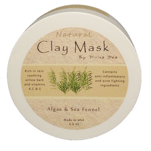 Clay Mask Algae & Sea Fennel 4.5 Oz Facial Masks Beauty & Personal Care