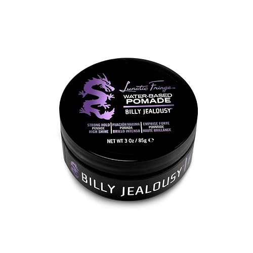 Miniatura 10 de Billy Jealousy Lunatic Fringe Pomada a base de agua para hombres, fijación fuerte, alto brillo, soluble en agua y producto para cabello vegano,