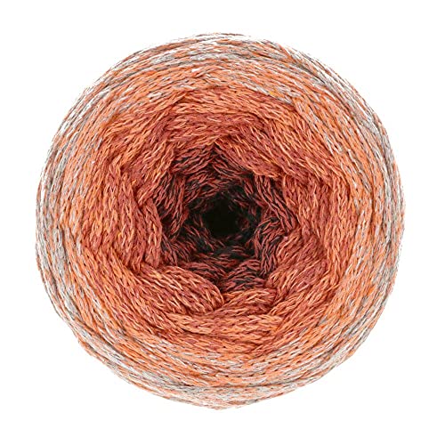 DMC Nova Vita 4, Multico Colours, Orange Crochet Knitting Macrame Yarn, 250g