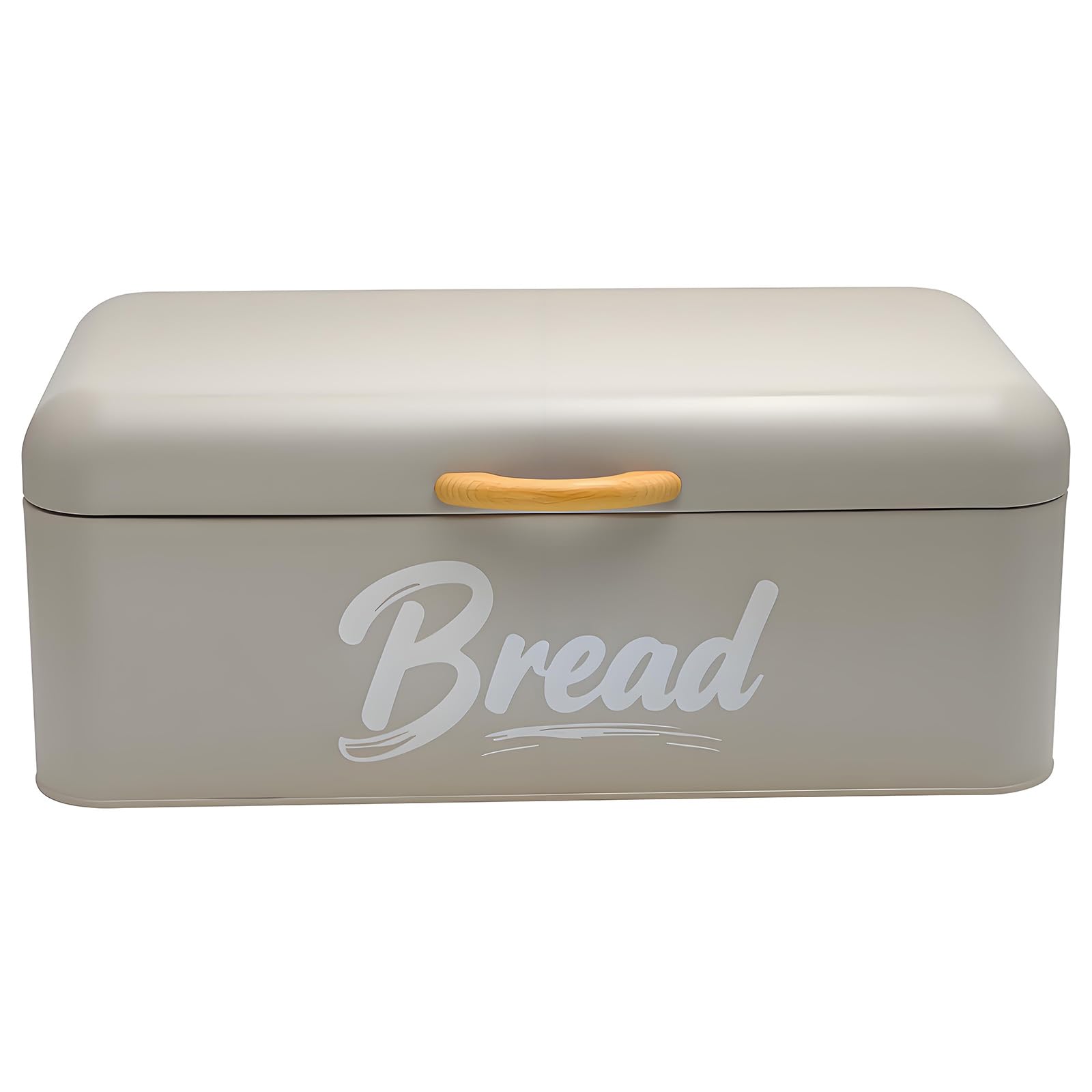 Buxuaaaa Rustics Metal Bread Container Flipping Lid Bread Bin Food Storage Organiser for Easy Access Metal Storage