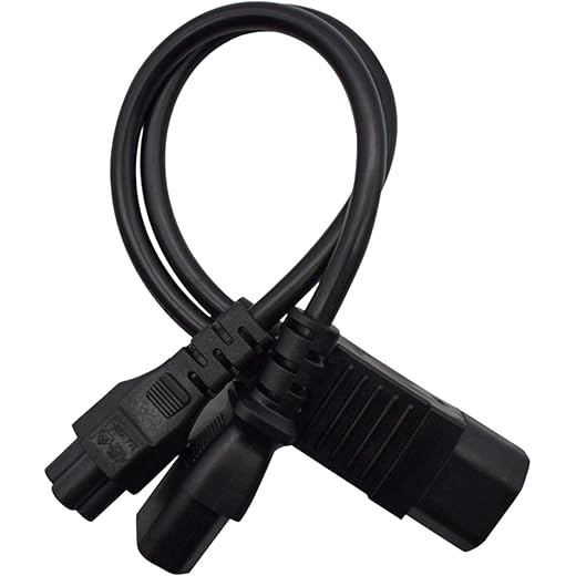 bnf IEC320 C14 to IEC320 C13C5 Y Splitter Power Ups Server