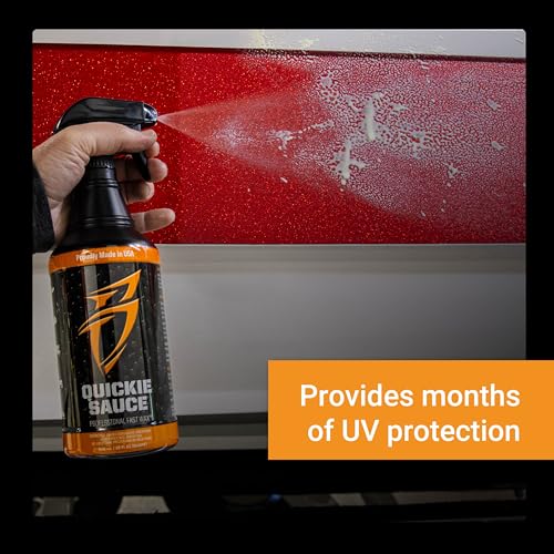 Image of Boat Bling Quickie Sauce Premium High-Gloss Fast Wax, 32 oz., for Boats, RVs, Powersport Vehicles and More | Montan wax and sealant blend creates fast high-gloss marine protection on fiberglass, paint, gelcoat and decals