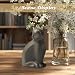 DiDiBirDi Keramik Urne für Katze,Haustier Einäscherung Box,Dekorative Katze Urne für Asche,Braune Katze Urnen aus für Asche Geeignet für kleine bis mittlere Katzen (Braune) (4kg)