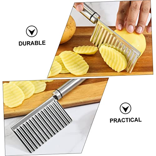 Cortador Ondulado para Papas de Acero Inoxidable Alipis miniatura 6