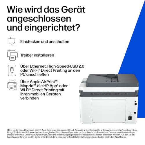 HP LaserJet Pro MFP 3102fdw Multifunktions-Laserdrucker, Automatischer Duplex, Hohe Druckgeschwindigkeiten, WLAN, Ethernet, USB Hi-Speed… – Ansicht 6