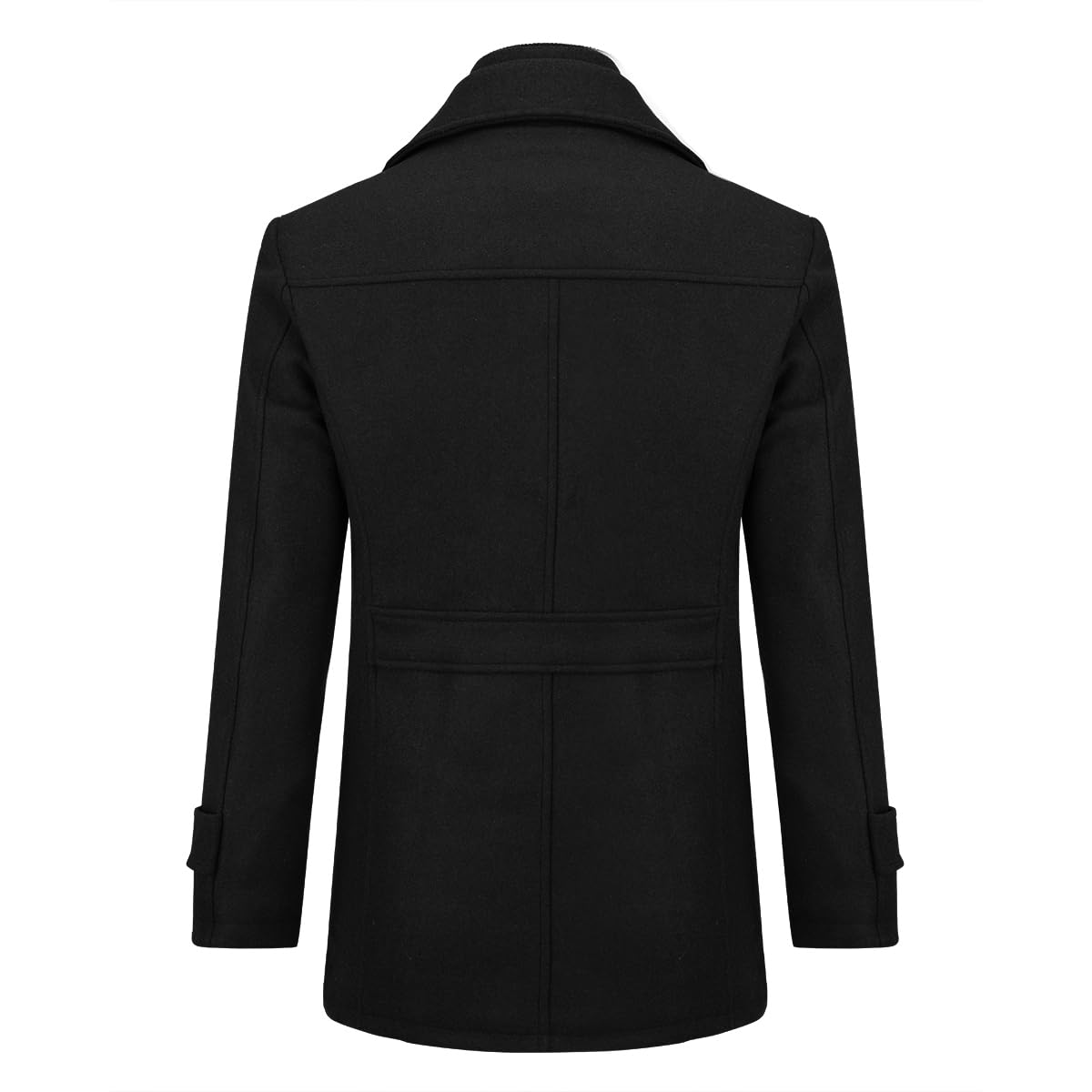 Allthemen Cappotto da Uomo in Lana Trench Slim Fit da Lavoro Corto Business Trench Coat Soft Touch Calda Invernale Coat