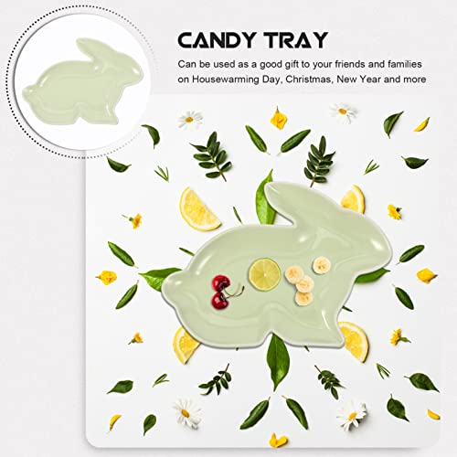 Pretyzoom 6X16SAV4PG08HTOGC04SVDI Rabbit Candy Plate Ceramic Dip Bowls Easter Ceramic Serving Dish Bunny Plate Decor Easter Appetizer Tray Bunny Dessert Dish Easter Serving Tary Car Key Ceramics Child Japan Cartoon thumb #7