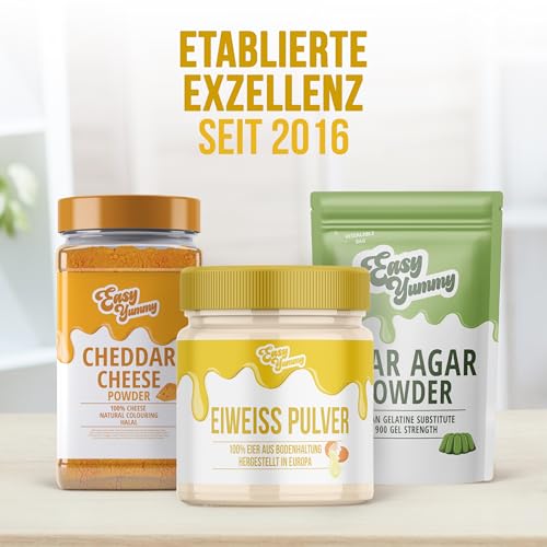 Easy Yummy Eiklarpulver zum Backen 500 g, 100% Eipulver