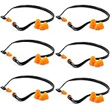 Sumind 12 Pieces Banded Ear Plugs Hearing Bands Banded Ear Band Plug Shooting Reusable Construction Protection Silicone Replacement Pods for Work Sleeping Concerts, Motor Sport Racing