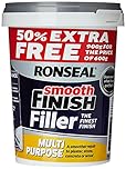 Ronseal 6886271-HHW Smooth Finish Filler Multi-Purpose Ready Mixed 900g, White