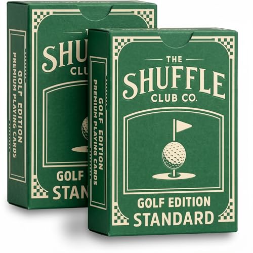 Shuffle Club Co Golf Playing Cards (2-Pack) – Hand-Illustrated Vintage