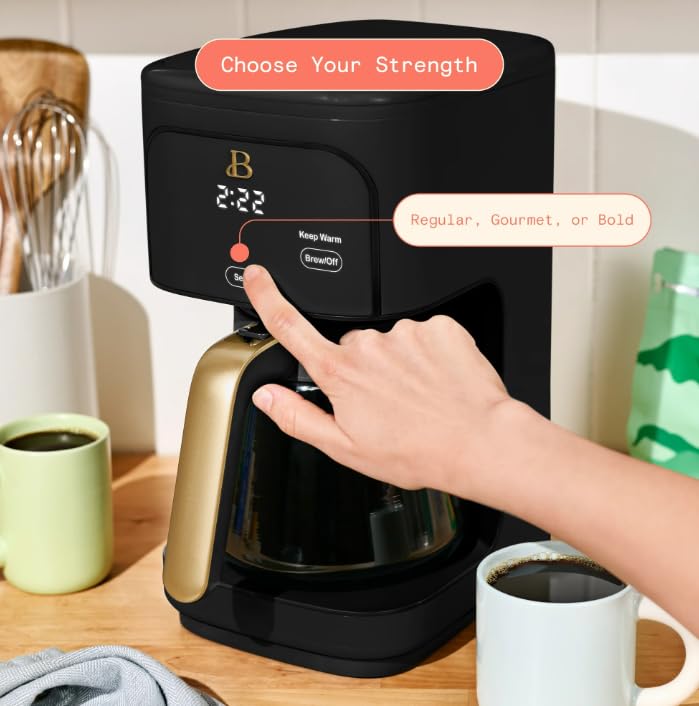 Beauti Coffee Maker 12 cup Programmable, Brewing Versatility, Advanced Programming, 1200 W, Keep Warm mode — view 4