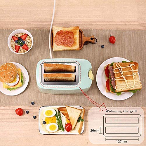 LXDDP Brotmaschine Toaster 2 Scheiben breite Schlitze Edelstahl Toaster 7 Schatteneinstellungen, abnehmbare Krümelschale… – Bild 3