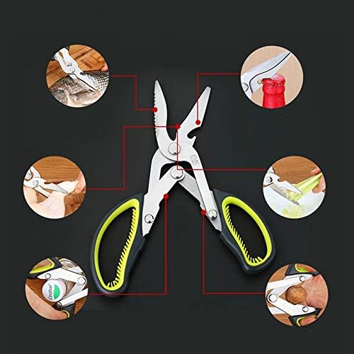 Kitchen Scissors Multifunctional and Powerful Scissors Chicken Bone Scissors/Cooked Food Scissors/Stainless Steel