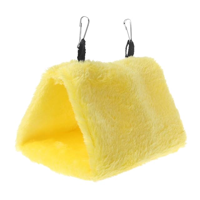 Foto 4 de 7 de kdjsic Mascota Loro Hamaca pájaro Cama Colgante casa Felpa Invierno cálido Jaula Nido Tienda