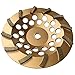 Grinding Wheels for Concrete and Masonry 7" Diameter 12 Turbo Diamond Segments 7/8"-5/8" Arbor