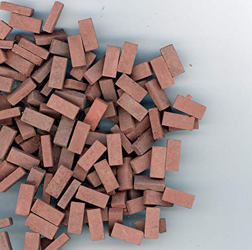 Andi Mini Brick & Stone Dollhouse Miniature Red Blend Brick Blend 325 Count