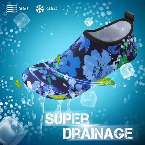 Image of SIMARI Water Shoes for Women Men Swim Aqua Socks Beach Pool Essentials Barefoot Surf River Boat Kayak Sea Yoga Sand Exercise Sport Accessories Breathable Quick-Dry Adult Youth Kid Size SWS001