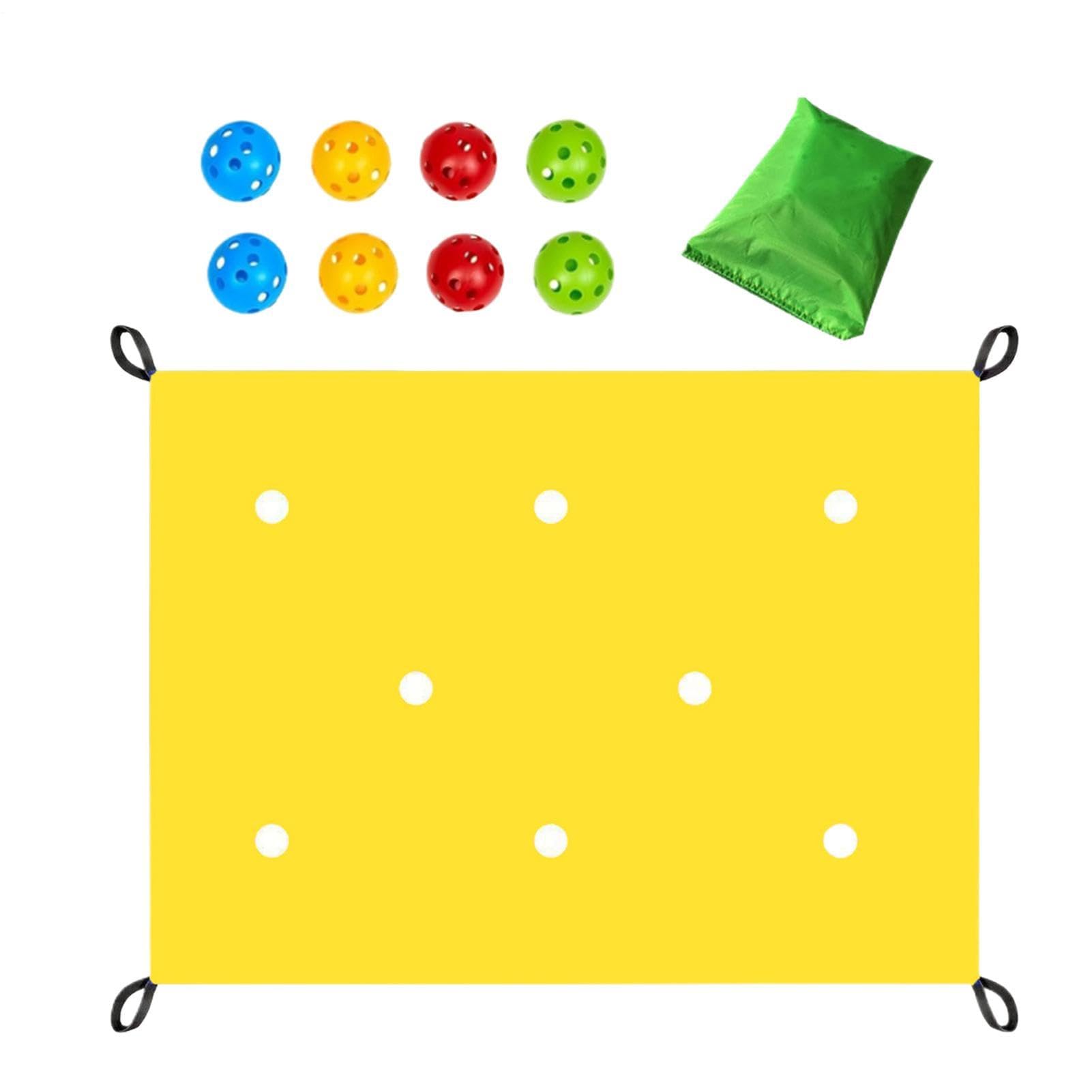 Hole Tarp Teamwork Group Game Fun Activities Set With Hollow Ball