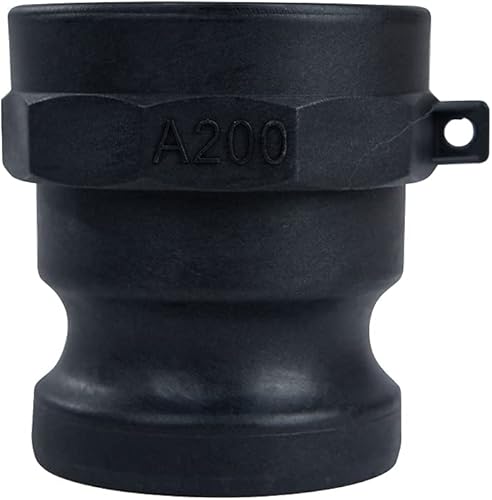 Miniatura 7 de Quafwia 2 piezas de accesorios de bloqueo de leva de polietileno (2 pulgadas Parte A) Accesorios de bloqueo de leva y ranura, adaptador macho x