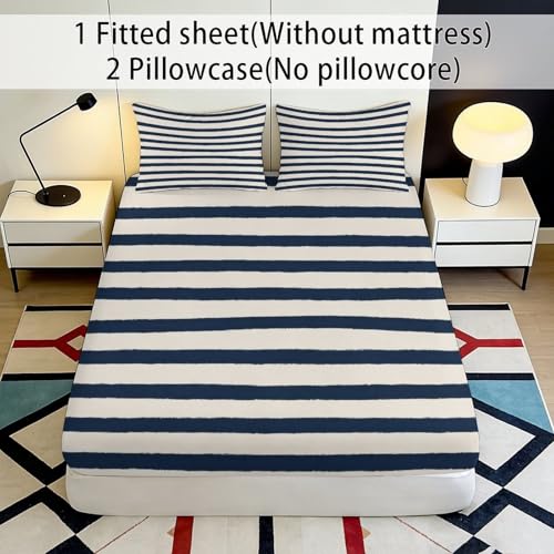 Matelas cover 3D classic stripe cadeau idéal chambre enfant