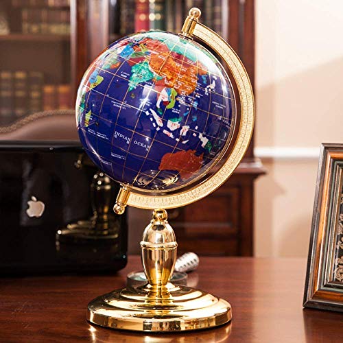 Alta performance Grande Globo de Pedras Preciosas, Globo Mundial Desktop Decoração de Casa Globo Ter